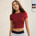 Women's Crop T-Shirt with Figure-Hugging Cut