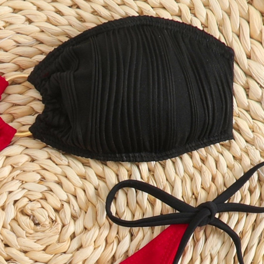 Women's Bandeau Bikini with Refined Accents