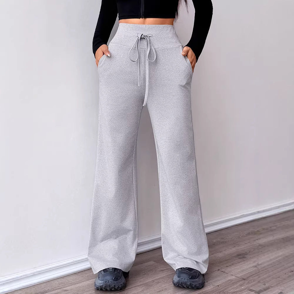 Women's Comfortable High-Waist Drawstring Pants
