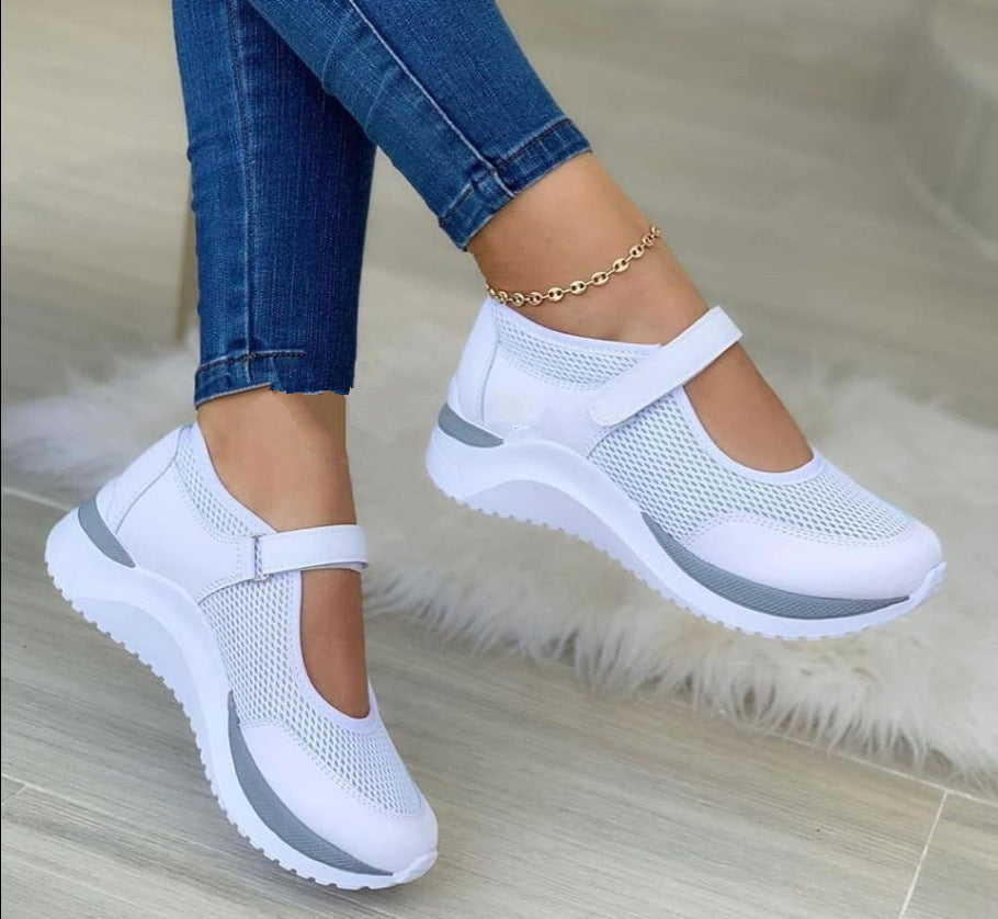 Women's Breathable Slip-On Sports Shoes with Heel Strap
