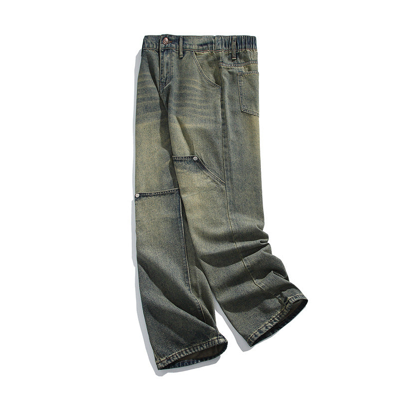 Women's Cargo Jeans with Zipper Pockets