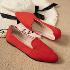 Women's Ballet Flats with Elegant Tweed Finish