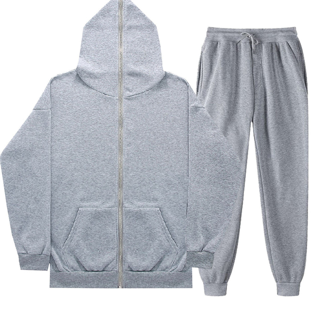 Unisex French Terry Zip Hoodie and Jogging Pants Set