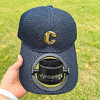 Breathable Baseball Cap with Rechargeable Fan