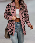 Women's Fashionable Leopard Print Overshirt