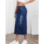 Women's Denim Maxi Skirt