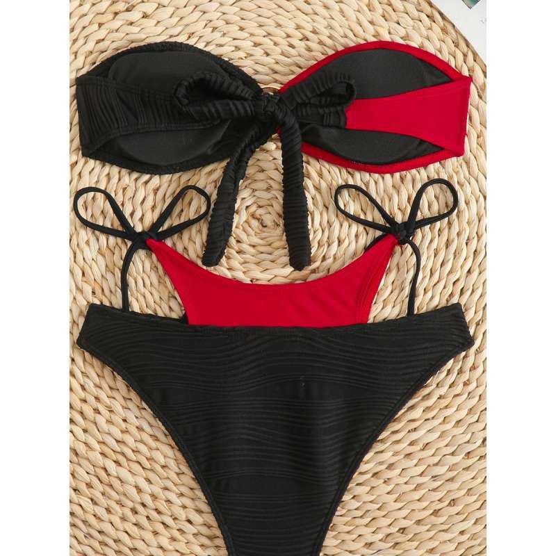 Women's Bandeau Bikini with Refined Accents