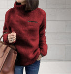 Women's High-Neck Fleece Pullover