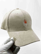 Corduroy Graphic Baseball Cap