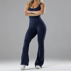 Women's Fitness Jumpsuit with Wide Leg and Elegant Cut