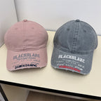 Men's Distressed Graphic Denim Cap
