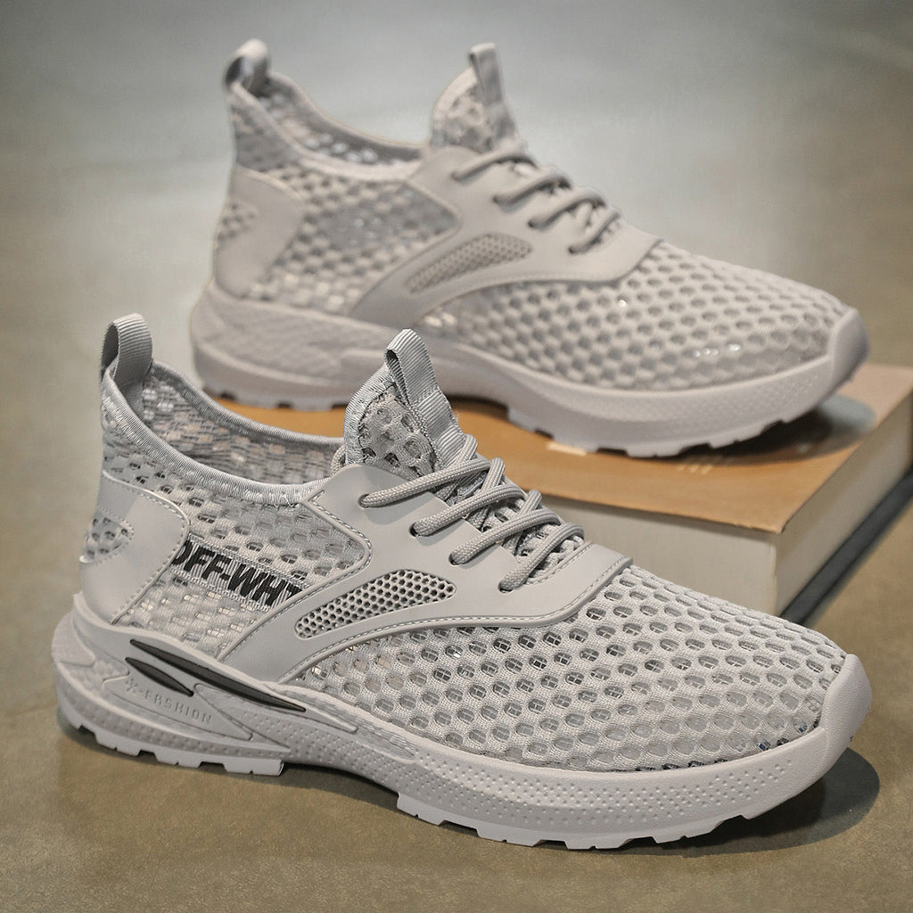 Women's Breathable Sports Sneakers with Flexible Sole and Non-Slip Tread