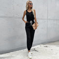 Women's Jumpsuit with Elastic Waist and Pockets