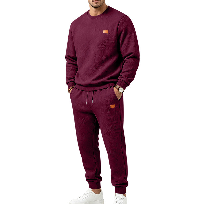 Men's Patterned Comfort Sweat Set