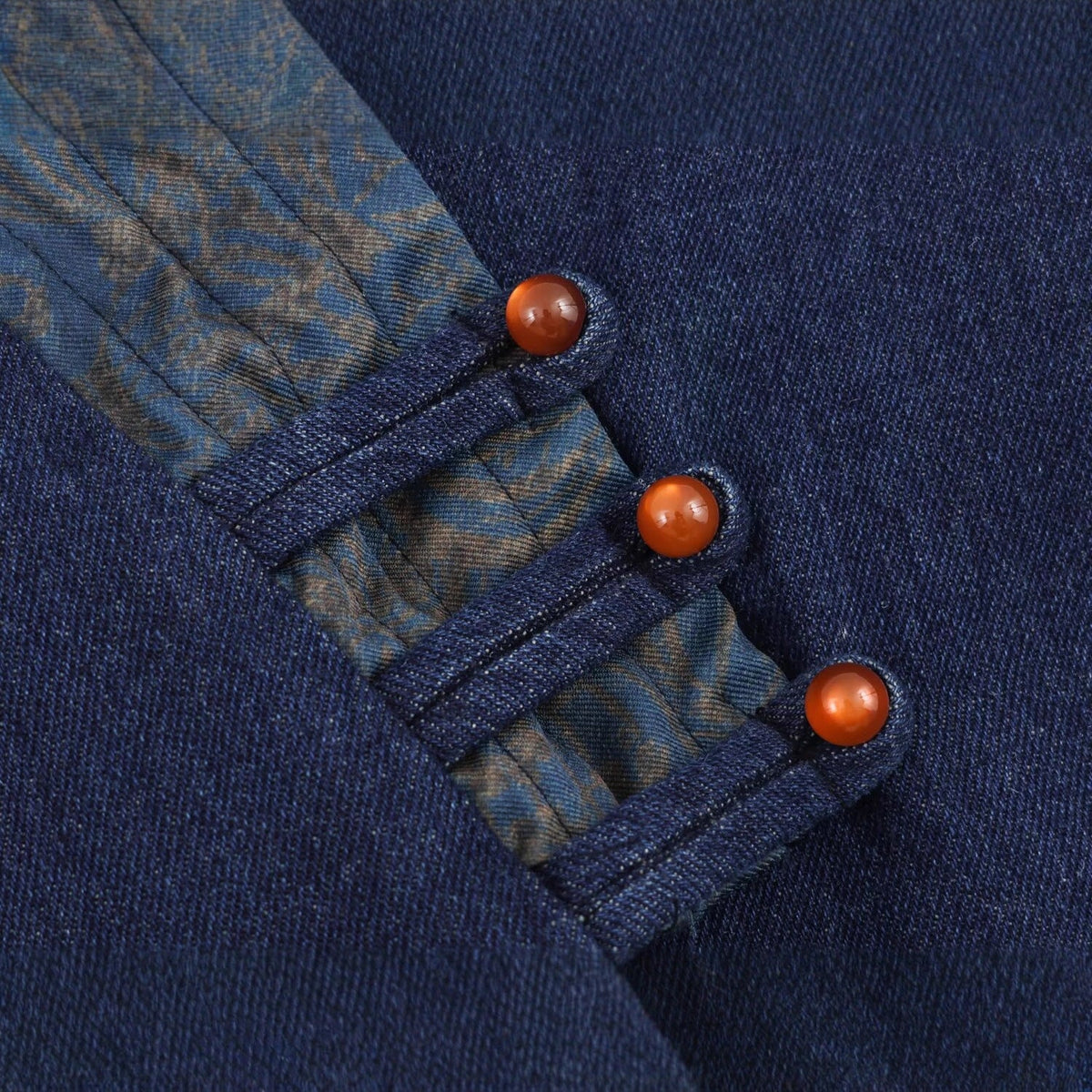 Women's Elegant Asian-Style Combination Jacket with Kimono Details