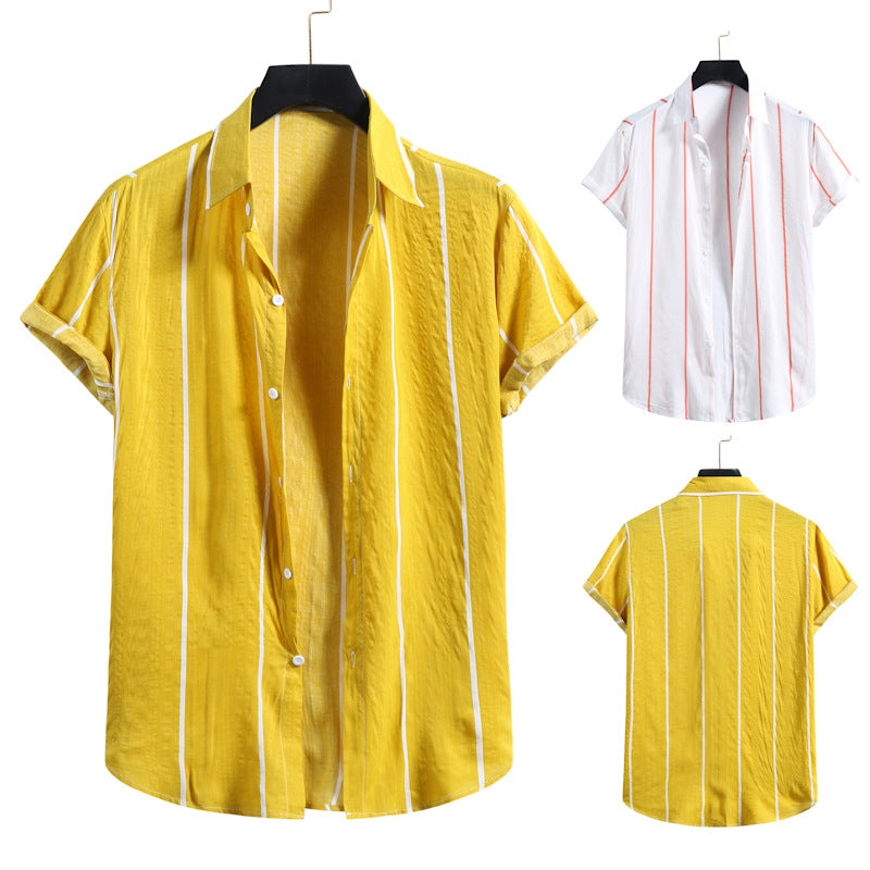 Women's Striped Short-Sleeve Shirt