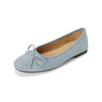 Women's Ballet Flats with Bow Accent and Soft Padding