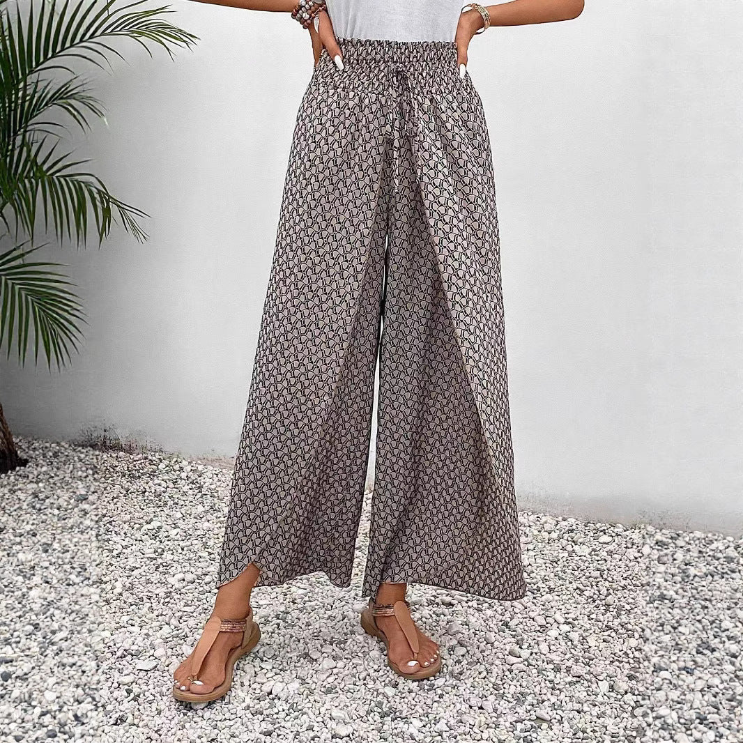 Women's Floral Maxi Skirt with Side Slit