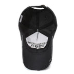 Men's Distressed Cotton Graphic Baseball Cap