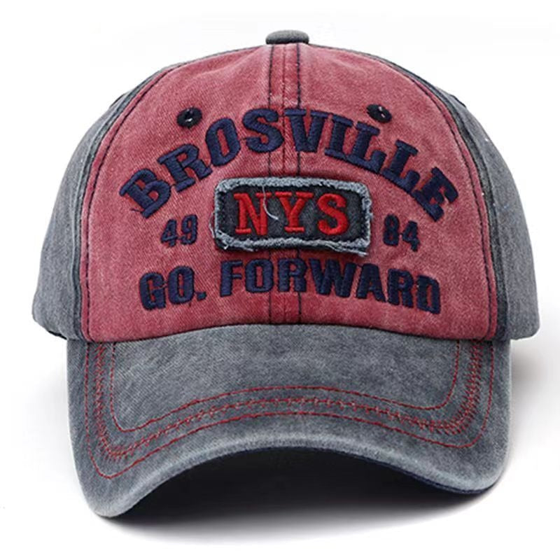 Distressed Vintage-Inspired Baseball Cap