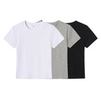 Women's Basic Crew Neck T-Shirt in Breathable Fabric