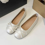 Women's Ballet Flats with Decorative Bow Design