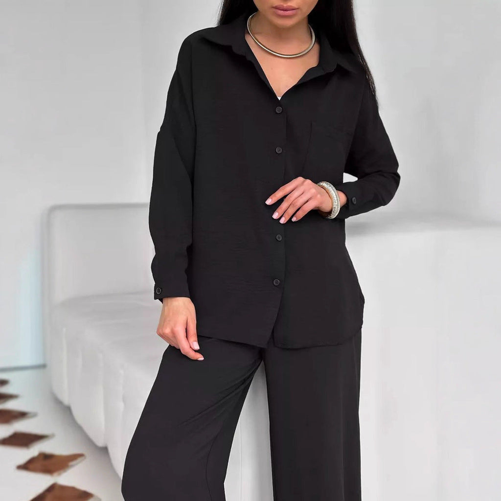 Casual Women's Oversized Blouse with Pockets