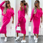 Fashionable Asymmetric Cotton Outfit Set
