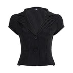 Women's Tailored Striped Blazer