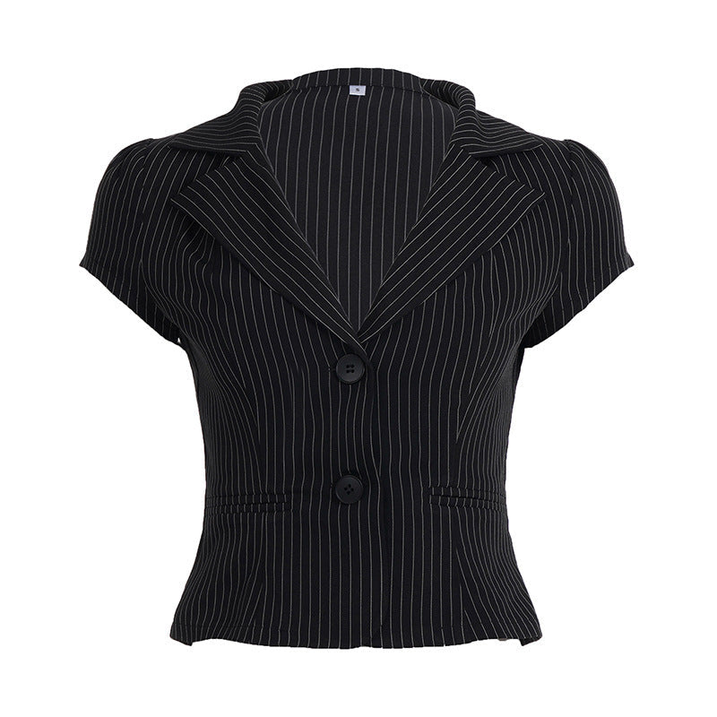 Women's Tailored Striped Blazer