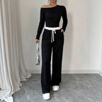 Elegant Asymmetric Wide-Leg Jumpsuit