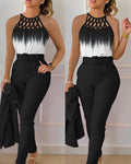 Women's Elegant Jumpsuit with Sophisticated Lace-Up Design