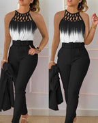 Women's High-Quality Jumpsuit with Mesh Detail