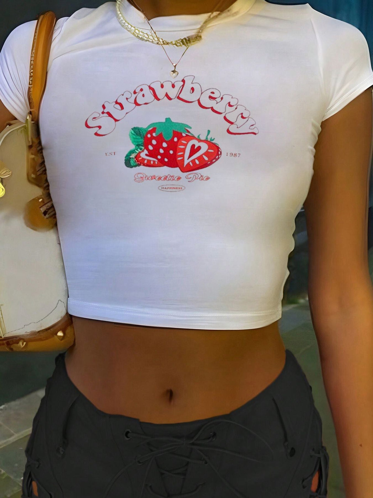 Women's Inspirational Print Crop T-Shirt