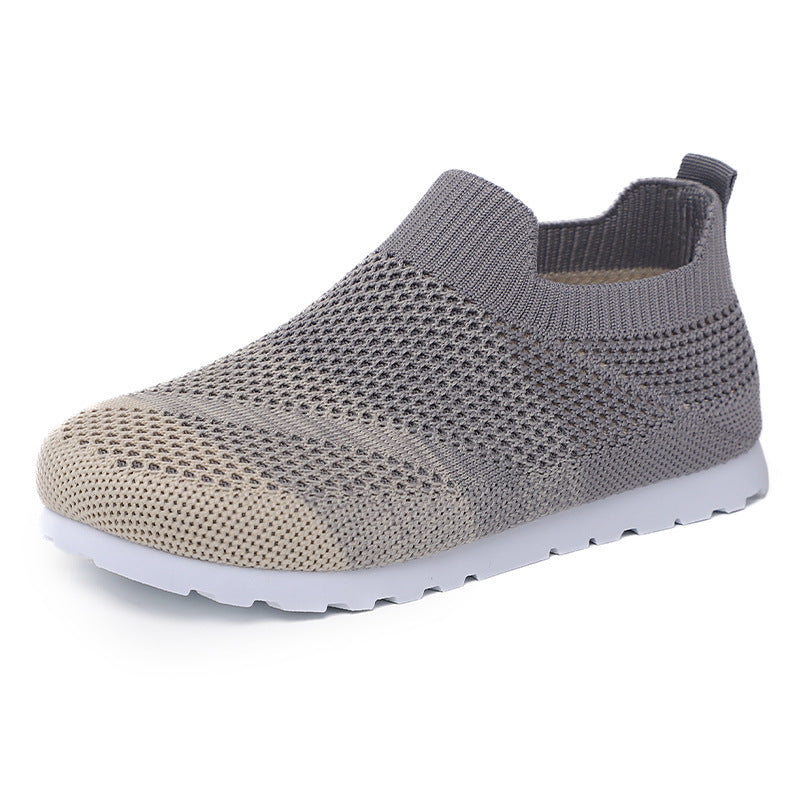 Women's Breathable Slip-On Sneakers with Elastic Upper