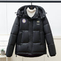 Down Jacket with Hood and Zipper