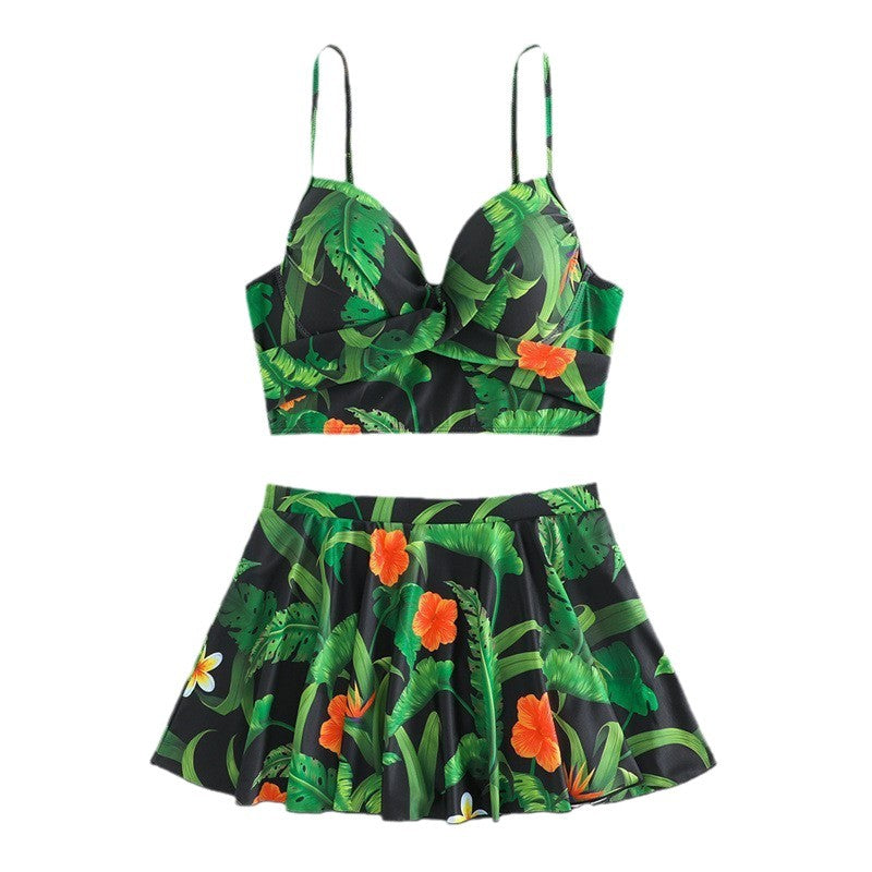 Women's Swimsuit with Floral Design