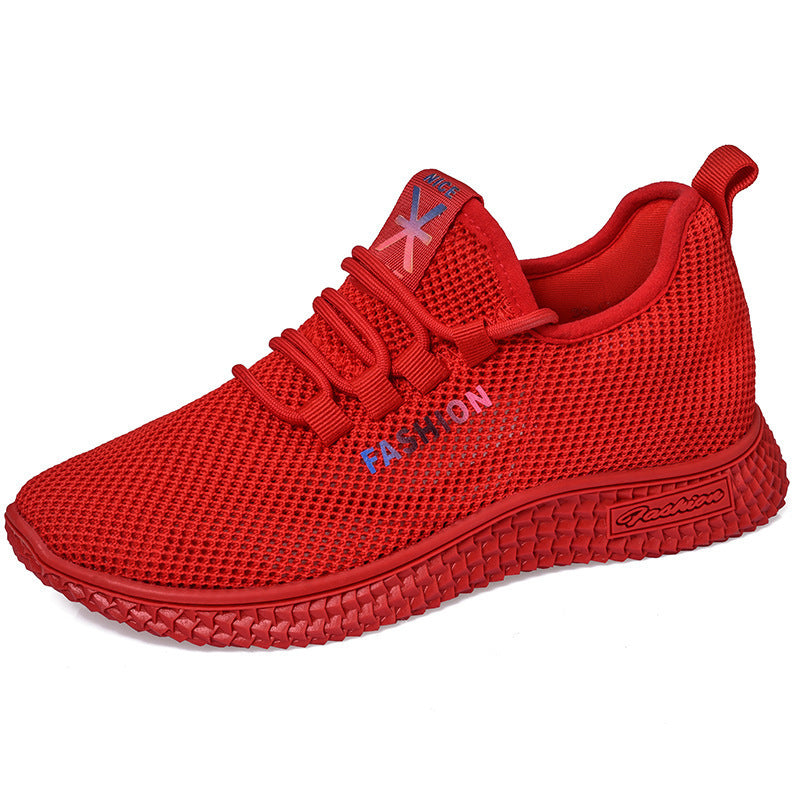 Women's Breathable Casual Sneakers with Flexible Sole and Mesh Upper