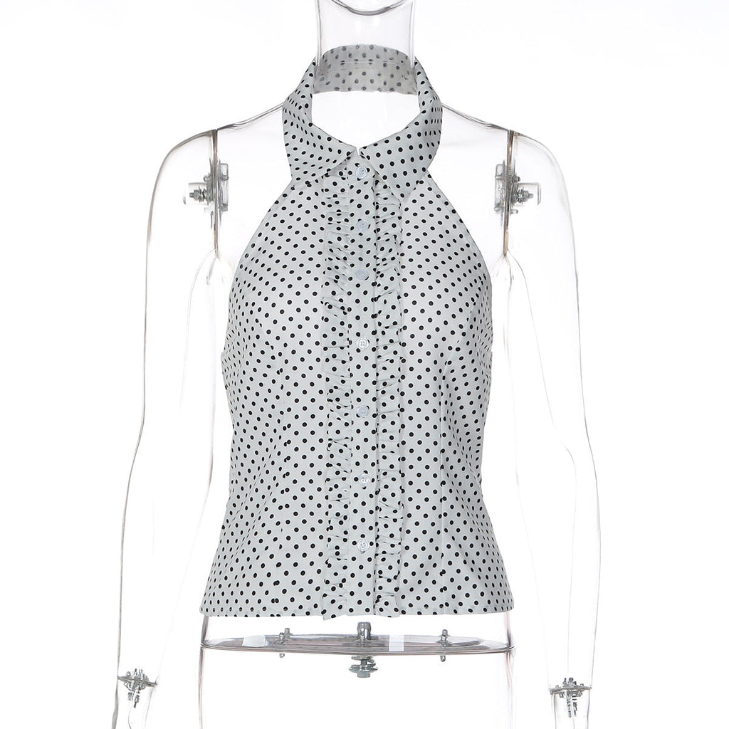 Women's Shirt with Ruffle Details