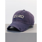Men's Distressed Cotton Baseball Cap