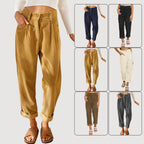 Women's High-Waist Pleated Trousers