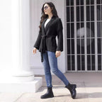 Elegant Knit Cardigan with Belt