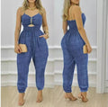 Women's Cut-Out Slim Leg Jumpsuit