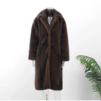 Elegant Faux Fur Coat with Soft Lining