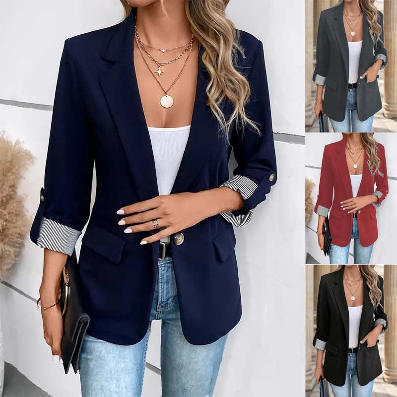 Women's Striped Blazer