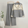 Elegant and Comfortable Double-Breasted Leisure Suit Set