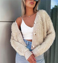 Women's Fluffy Short Cardigan