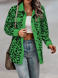 Women's Fashionable Leopard Print Overshirt