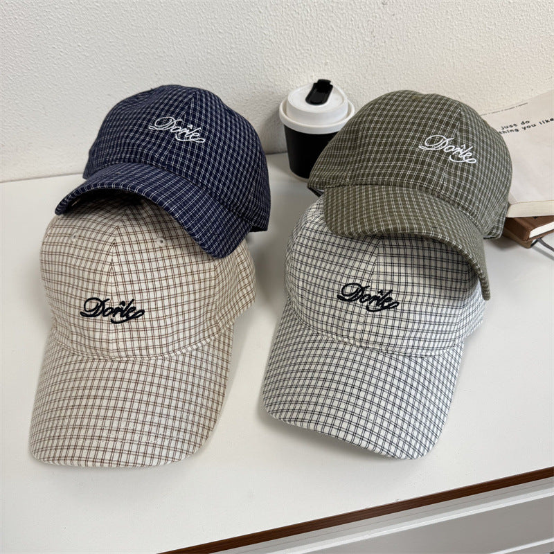 Men's Casual Checkered Baseball Cap