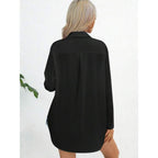 Elegant Long-Sleeve Breathable Cotton Blouse